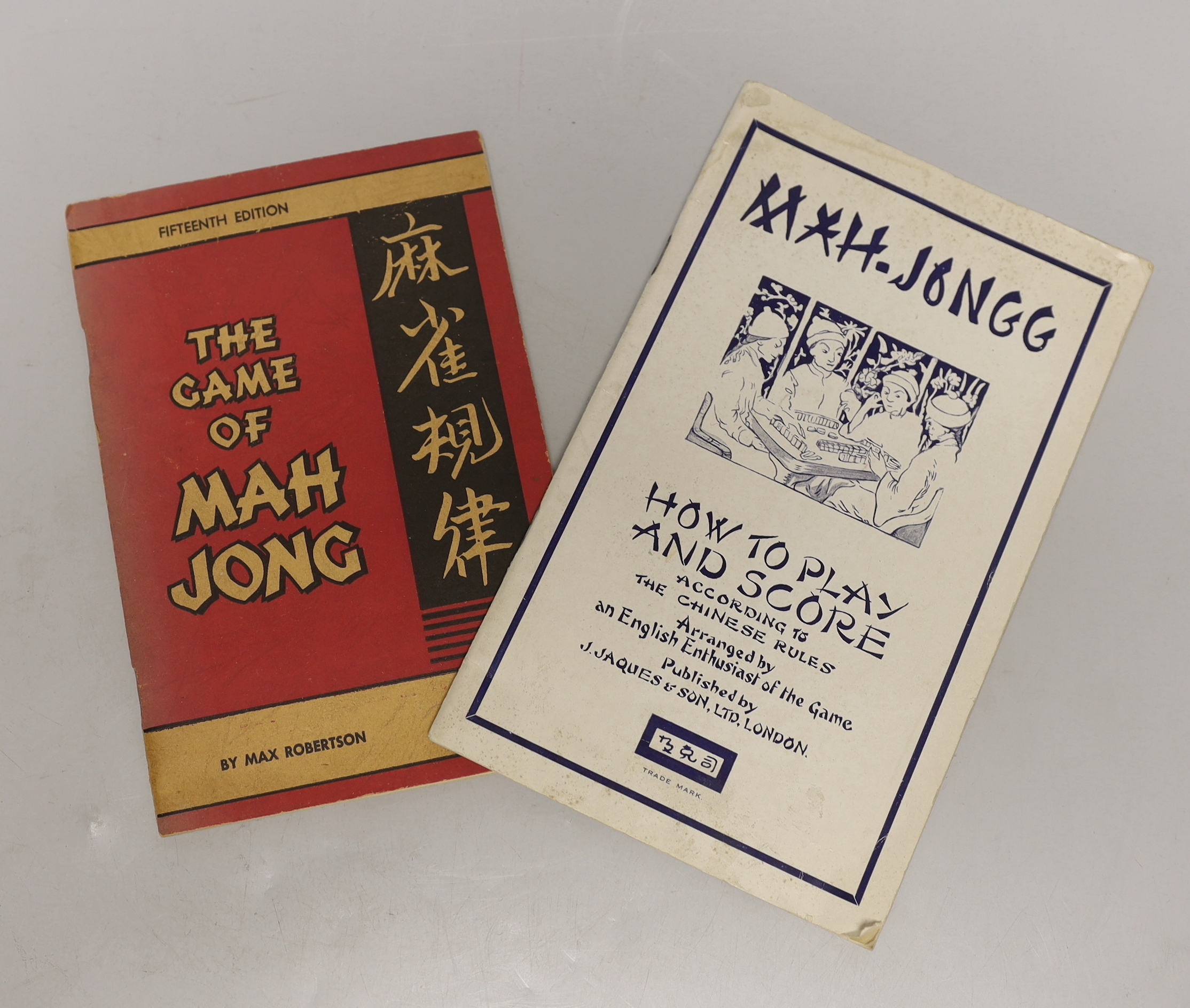 A Mah-Jong set, case 24cm wide x 16cm high